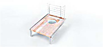 Выдвижная полка для мусорного ведра с ножками